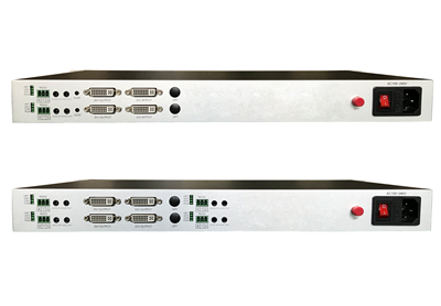 2路正向DVI+音頻+RS232無壓縮光端機