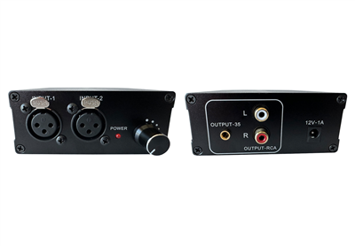 XLR轉3.5mm/RCA音頻轉換器（桌麵式）